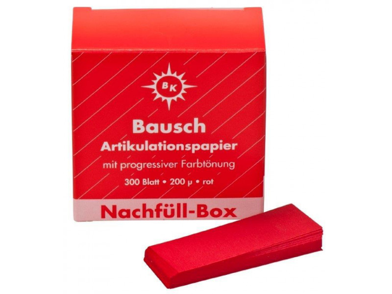 Pauzovací papier Bausch 200µ červená BK 1002 náplň