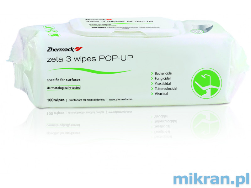 Zeta 3 Wipes POP-UP 100ks Dezinfekčné obrúsky