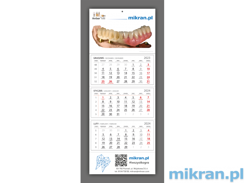Kalendár Mikran.pl 2024 - ZADARMO - pridajte k objednávke maximálne 2 kalendáre