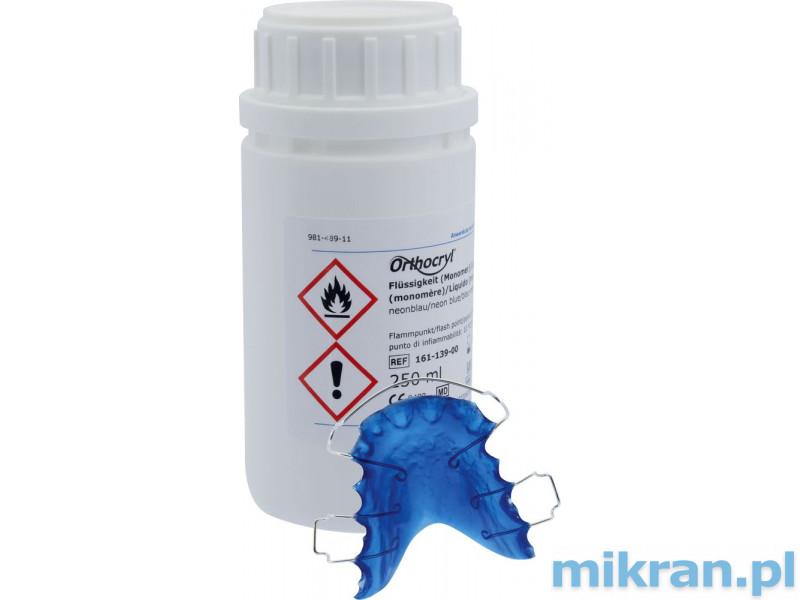 Tekutina Orthocryl Neon Blue 250 ml