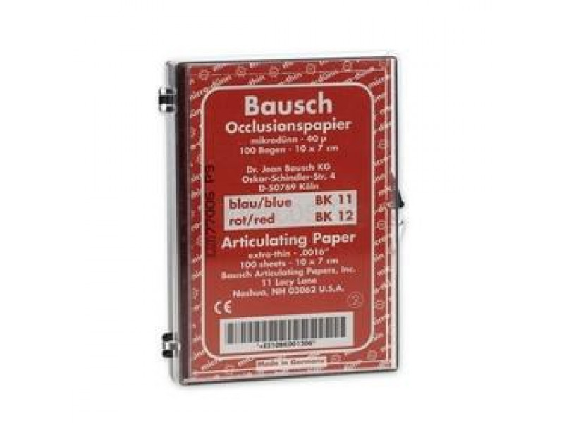 Pauzovací papier Bausch 10x7 cm, červený, BK 12