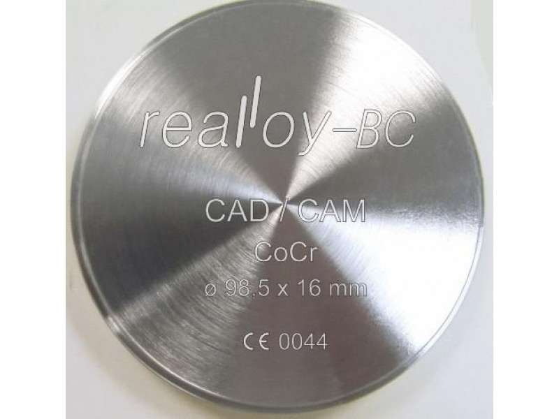 Realloy BC - Frézovací kotúč CoCr 98,5 x 15 mm