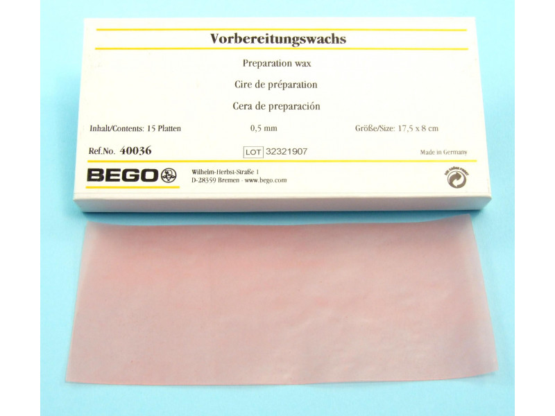 BEGO podkladový vosk 0,5mm