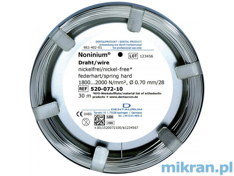 Neníniový drôt (bez obsahu niklu) 0,7 mm okrúhly 30 m.