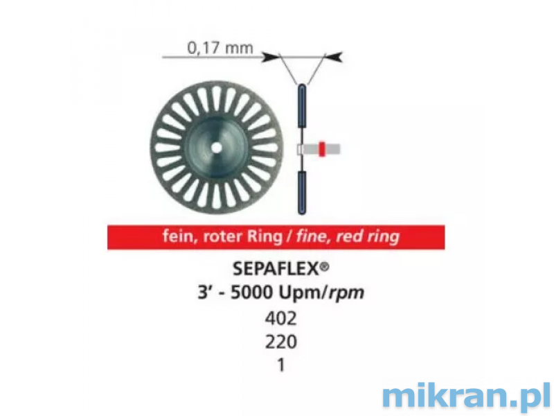 SEPAFLEX diamantový separátor 0,17 mm